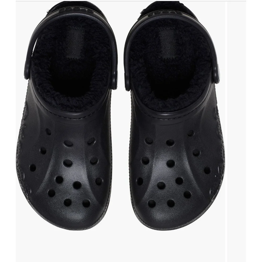 Crocs Unisex Baya Lined Clogs – Black – Women's 13 / Men's 11 NWT - Picture 2 of 6